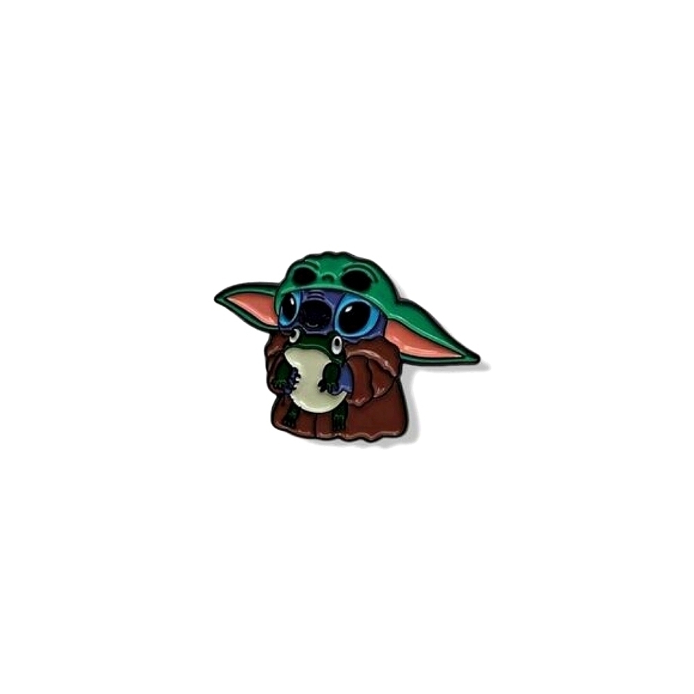 Lilo&Stitch Stich in Grogu/Baby Yoda costume Pin/Brooch